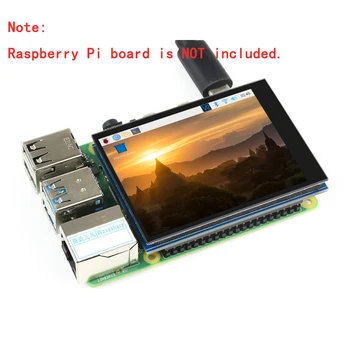 2,8-инчов Капацитивен Сензорен Екран Такса Разширяване DPI LCD Дисплей Модул на Дисплея Шапка за RPI Raspberry Pi Zero 2 W WH 2 W 3 Модел B Плюс 3Б 4