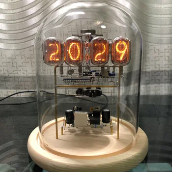 2022 ретро светещи ламповые часовници киберпънк настолни творчески часовници технология rnaments ръчно изработени Схема за Обучение с дистанционно управление