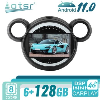 Android 11 За Mini Cooper R56 R60 2007 + Авто Радио GPS Навигация Мултимедиен Плейър Стерео Аудио Главното устройство CD