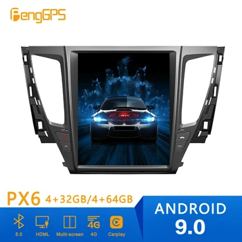 Android 9 PX6 Авто Радиоплеер в Стила на Тесла за Mitsubishi Pajero 2017-2019 GPS Навигация Записващо устройство, Мултимедиен CD Плейър Главното устройство