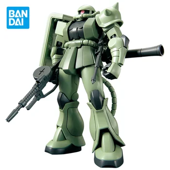 Bandai Оригинален Комплект Модели Gundam Аниме Фигурка MS-06 ZAKU HGUC 1/144 Колекционерски Фигурки за Декорация на детски Играчки, Подаръци за Деца