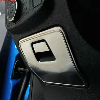 BJMYCYY 2 бр./компл. Панел от неръждаема стомана за предната част на основния кутия за съхранение на водача за Ford focus MK4 2019
