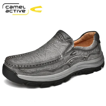 Camel Active, Есен 2021, Нова Мъжки обувки от телешка кожа, Ежедневни Обувки в британския стил, Маратонки, Дива Ретро Matte Обувки на плоска подметка