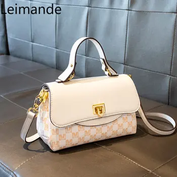 Leimande 2023, есенно-зимна Нова висококачествена и Модерна малка Квадратна чанта, универсална чанта-месинджър, нишевая чанта, дамска чанта на рамото