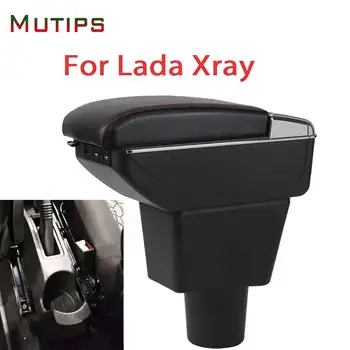 Mutips за Lada визуален контрол x ray подлакътник кутия, кожен подлакътник USB порт, кутия за съхранение на аксесоари, украса на автомобили, детайли на интериора