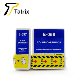 Tatrix за Epson T057 T058 Съвместим мастило касета за Epson ME1, ME100, ME1 + и т.н. за принтер