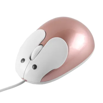 Wried Сладка Мини-Мишка Cartoony Заек Ергономичен Дизайн Mause USB 1200 Dpi Оптичен Творчески Компютър Детски Подарък Мишка За PC, Лаптоп