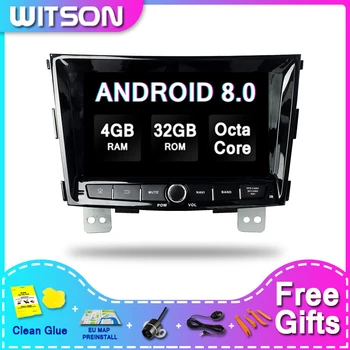 Автомобилна мултимедийна Аудио система WITSON Android 8,0 За SSANGYONG TIVOLAN 2014 Автомобилен Плейър 4RAM 32ROM