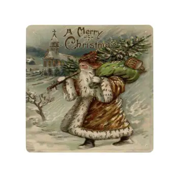 Алуминиева Ретро Метална Табела Ретро Дядо Коледа, както и Коледно Дърво, Метал Лидице Знак за Бар Кафене Бира в Кръчмата Начало Декор на Стените