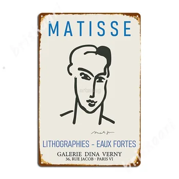 Анри Матис - Големи Главата на Кейти Метални Табели Стенни Живопис Клубен Бар по Поръчка Клубни Тенекеджия табели, Плакати