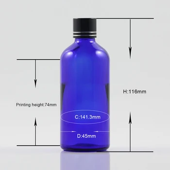 бутилка голям размер 100 мл стъклена за контейнер за крем за лице, бутилка етерично масло 100 мл празна стъклена опаковка