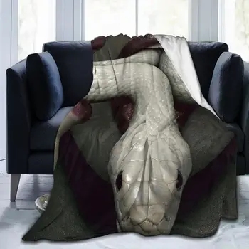 животните 3D печат Животно Змия печатното одеяло покривки одеяло ретро спално бельо квадратно меко одеяло за пикник