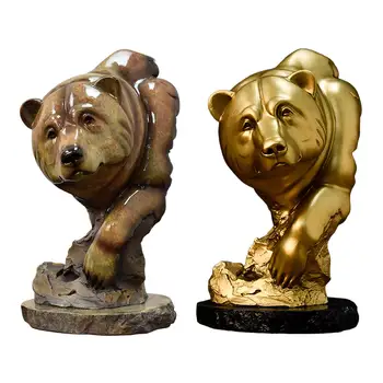 Занаяти на изкуството, скулптури, статуи смола статуята на мечката, фигурки за украса на дома витрини