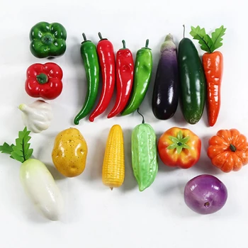 Изкуствени Зеленчуци, за да се Симулира Храни, Червени Чушки, Фалшиви Морков Зеленчуци за Домашен интериор Кухня на Ресторант, Подпори
