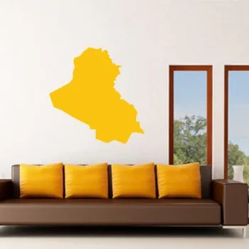Ирак карта на Глобус на Земята Държава стени vinyl стикер за поръчка на декорация на дома модерен дизайн