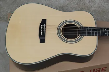 китайската гитарная фабрика за поръчка на нова Натурална твърда смърч горната акустична китара D тип на 28 модел 41 китара В наличност 11yue