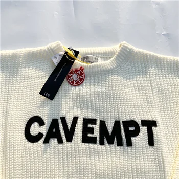 Корея CAVEMPT C. E хип-хоп Мъже, Жени Свободни Трикотажни Cav Empt Пуловери, Блузи Crochet
