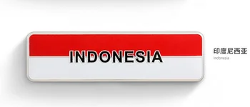 Метален Флаг Индонезия, Авто Емблемата На Иконата На Мотоциклет Стикери Стикер Обтекател На Аксесоари За Автомобили