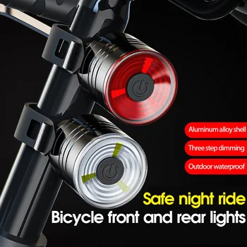 МТВ Велосипед предните и задните светлини планински велосипед под наем нощен светлини led предупреждение за сигурност на задните светлини аксесоари за велосипеди