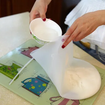 Направи си САМ Меки Храни Силикон за Консервация на Магически Чанта За Месене на Тесто Чанта За Смесване на Брашно Кухненски Инструменти За Торта