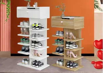 Проста етажерка за обувки, хубава изглеждаща в затворени помещения, малка тясна рамка, която да полк, многопластова задвижваната за съхранение, шкаф за обувки, за спестяване на място