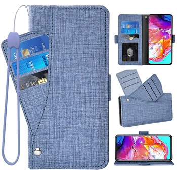 Флип кожен отточна тръба на шарнирна връзка портфейл калъф за мобилен телефон с каишка на китката LG X Power 3 X Power 2 K10 Prower Слот за кредитни карти, джоб за мобилен телефон