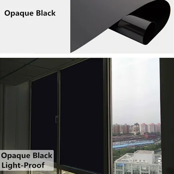 Черна непрозрачна солнцезащитная стъклена филм залепващ винил антисветовая стикер защита от uv защита на личния живот