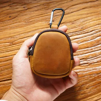 Японската проста младежка чанта за монети, имат чанта от телешка кожа, в чантата си за дреболии, чанта, джоб, чанта за Bluetooth слушалки, чанта за ключове
