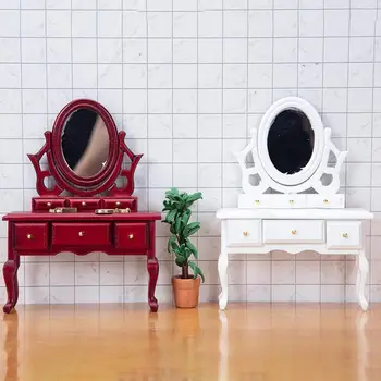 Кухненски Шкаф с Огледало Творчески Детски Подарък Имитация на Тоалетна Масичка Аксесоари