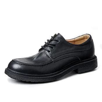 Мъжки модел обувки; сезон лято-пролет; мъжки дизайнерски обувки от телешка кожа, Висококачествени мъжки обувки от естествена кожа; бизнес мъжки обувки дантела