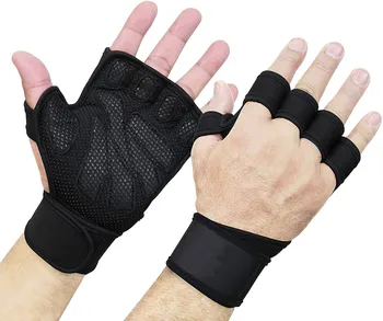 Спортни ръкавици за крос-тренировки с подкрепата на китката си За вдигане на тежести и фитнес-Силикон, без мазоли-Костюми за мъже и Жени-Ръкавици за тежка атлетика -40