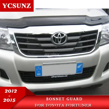 Черна Защита на предния Капак За Toyota Fortuner 2012 2013 2014 2015 Предната Защита От Насекоми Капак Протектор на предния Капак автоаксесоари YCSUNZ